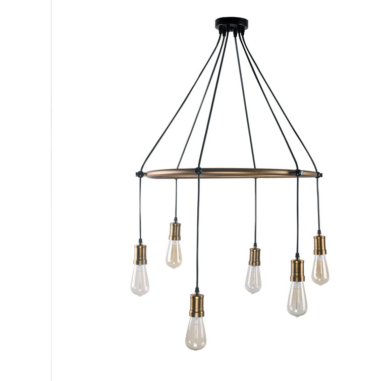 17 Stories 6 Light Kitchen Island Bulb LED Pendant Wayfair